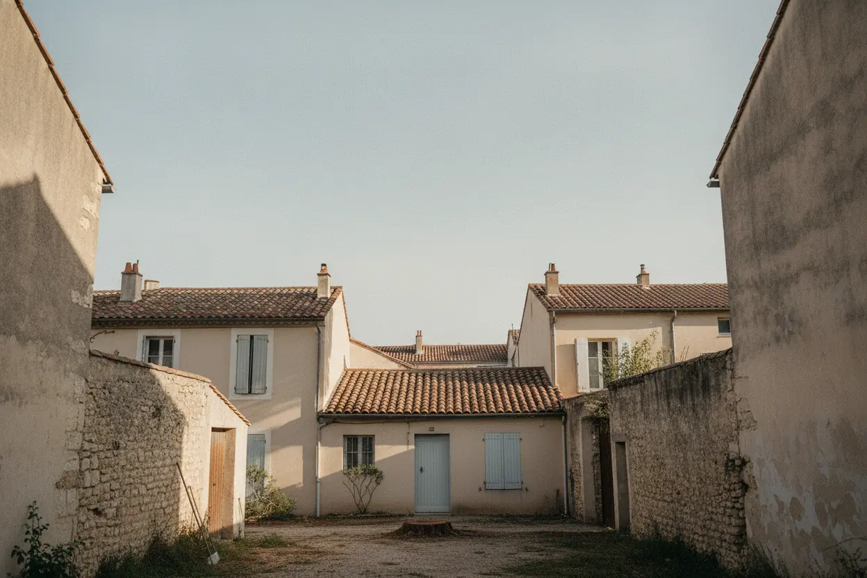 Chantier propre après démontage complet du pin par rétention sur corde à Arles